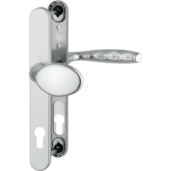Hoppe, Türgriff + Fenstergriff, Profiltürgarnitur New York 76G/3346/1810 Aluminium F1 PZ für Türstärke 57-62 mm (Türgrif...