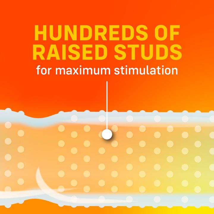 Actual product image One Super Studs" 12 studded condoms - vegan & without harmful ingredients (12 pcs.)