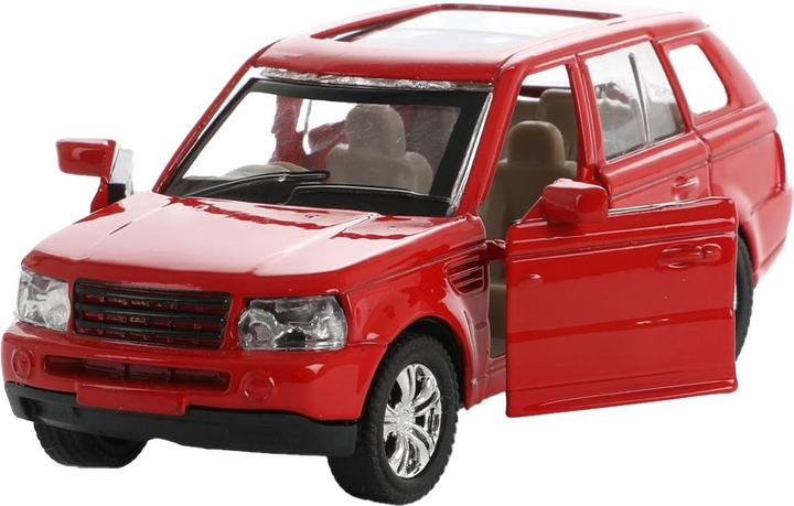 Actual product image Toi-Toys Metal pull-behind trailer with caravan 1:48