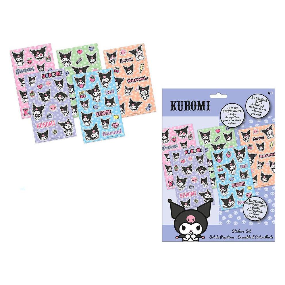 Kids Licensing, Stickers, Hello Kitty Kuromi Sticker Set