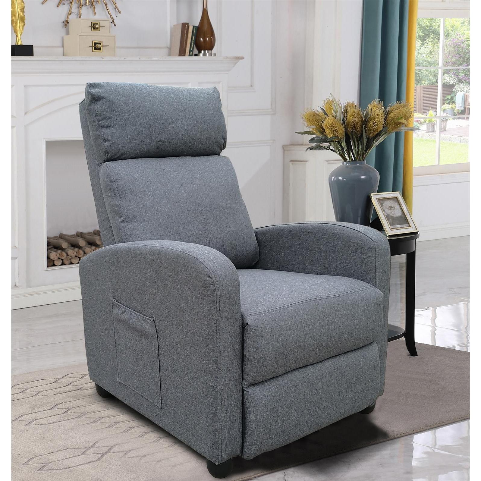 Thumbnail - HTI-Living, Sessel, Relaxsessel Corrado Leinen Grau