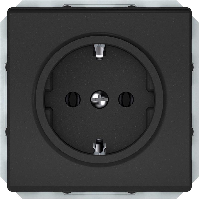 Vila, Presa di corrente, Socket VILMA ST150, with grounding, matt black