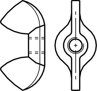 Actual product image Werkstarck Wing nuts (M12)