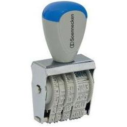 Soennecken, Stempel, Datumsstempel Abmessung der Stempelfläche: 26 x 4 mm ( Ausführung der Drucktexte: Monat in Zahl
