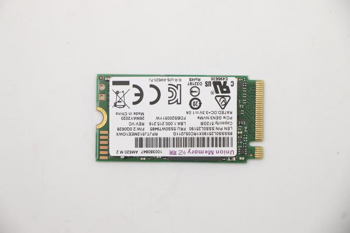 Lenovo SSD 512GB M.2 PCIe 2242 (512 GB, M.2 2242)