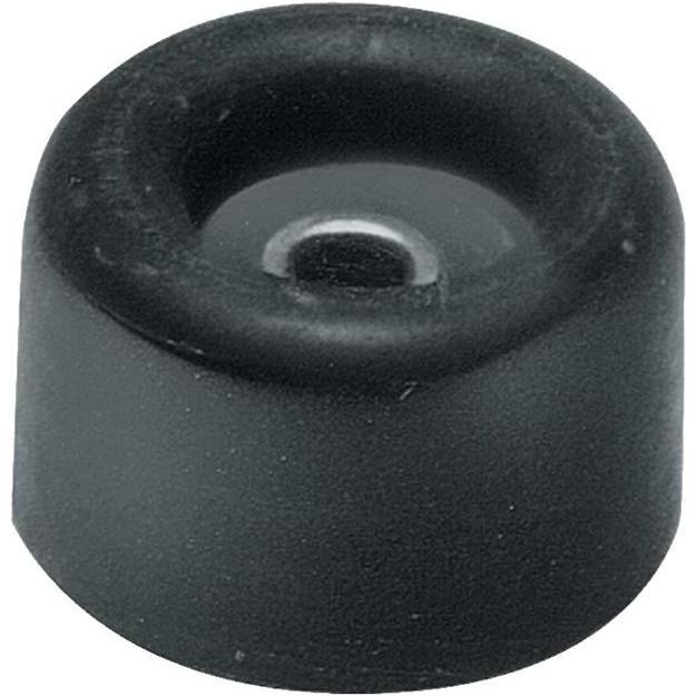 Prestien & Knüppel, Türstopper, Türpuffer Ø 40 mm Höhe 40 mm Gummi schwarz Dübelmontage (25 Stück)