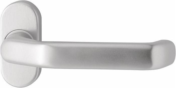 Produktbild EDI Profiltürdrückerlochteil 1200/2033 Edelstahl EST oval 8 mm gekröpft (Türgarnitur)