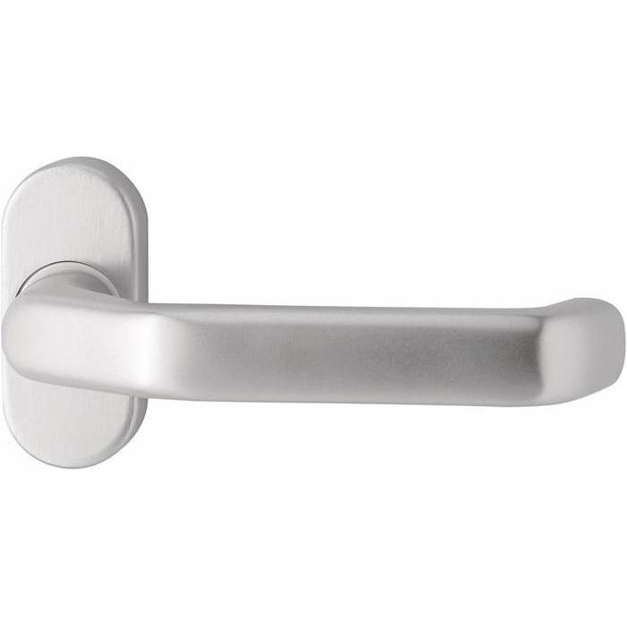 EDI, Türgriff + Fenstergriff, Profiltürdrückerlochteil 1200/2033 Edelstahl EST oval 8 mm gekröpft (Türgarnitur)