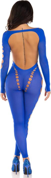 Productafbeelding Leg Avenue Roekeloze Enkel Bodystocking Royal Blauw (Eén maat voor iedereen)
