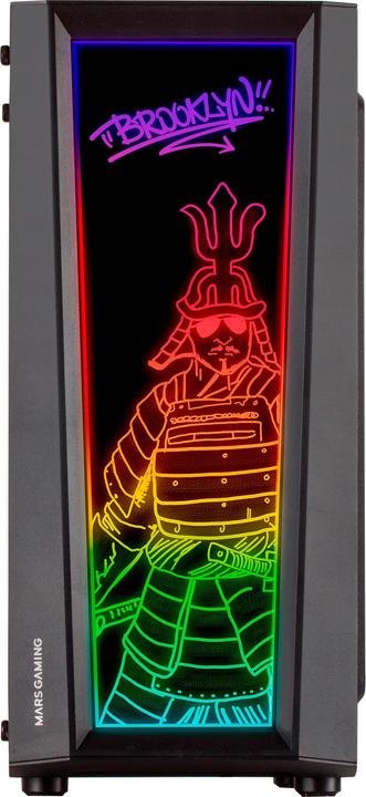 Image du produit Mars Gaming Boitier Moyen Tour ATX MC-ART RGB avec panneaux vitrés (Noir) (ATX, Mini-ITX, mATX)