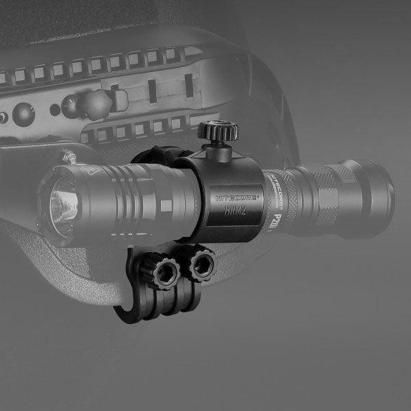 Actual product image Nitecore HRM2 universal helmet mount for torches