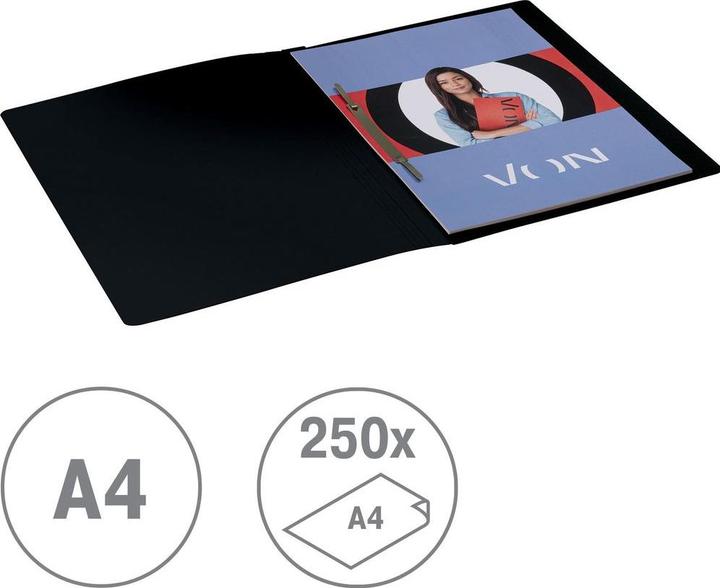 Image du produit von Dossier rapide avec mécanisme d'agrafage, A4, 10 pièces, Multicolore (A4, 10x)