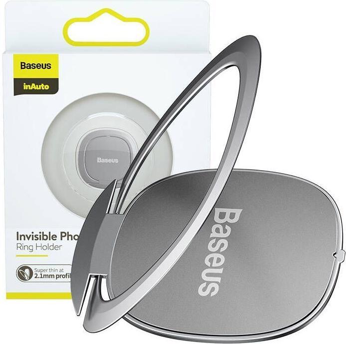 Actual product image Baseus Invisible phone ring holder Silver