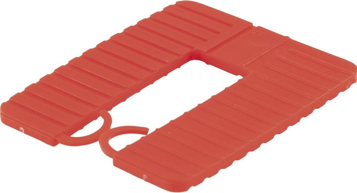 Actual product image Roto GLUSKE Euroklick spacer plate with locking hooks 65 x 52.5 x 3 mm, red, 1000 pcs.