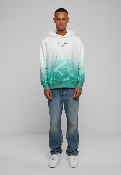 Immagine prodotto Sean John JM221-018-01 Script Logo Pool Print Felpa con cappuccio bianco/verde - 80009 (L)
