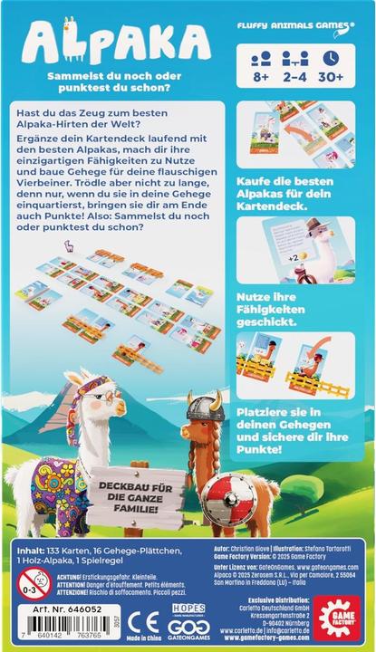 Produktbild Game Factory Alpaka (d) (Deutsch, 2 - 4 Spieler)