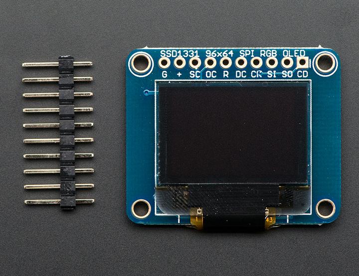 Actual product image Adafruit OLED Breakout Board 16-bit Color 0.96" microSD (Various)