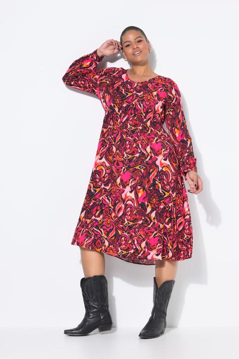 Actual product image Studio Untold Midikleid, A-Linie, Alloverprint, Raglan-Langarm (54)