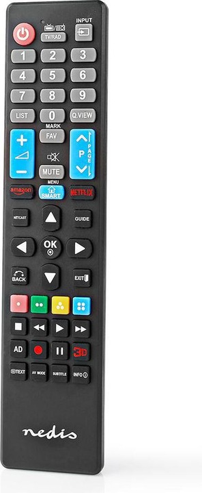 Image du produit Nedis Télécommande de remplacement Compatible avec : LG Fixe Nombre d'appareils : 1 Netflix Unisexe (Télécommande spécifique à l'appareil, Miracast)