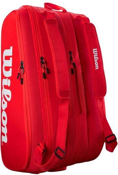 Image du produit Wilson Super Tour Collection Rouge 15 Sac de raquettes (15R)