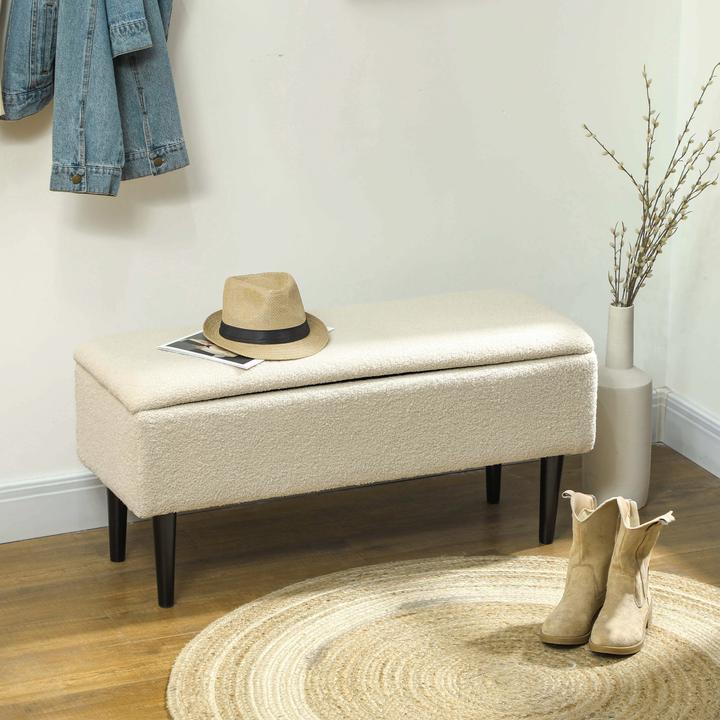 Image du produit Homcom Banc avec espace de rangement (95 cm)