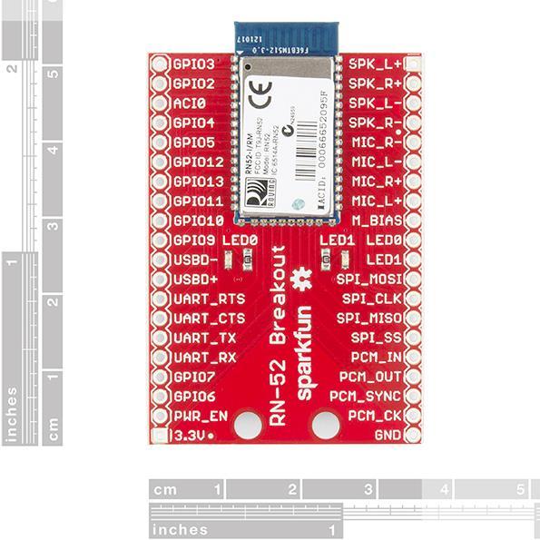 Actual product image SparkFun Roving Networks RN-52 Audio Bluetooth Breakout (Various)