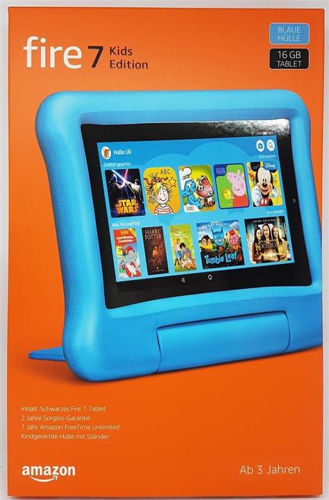 Actual product image Amazon Fire 7 Kids Edition (WLAN only, 7", 16 GB, Black)