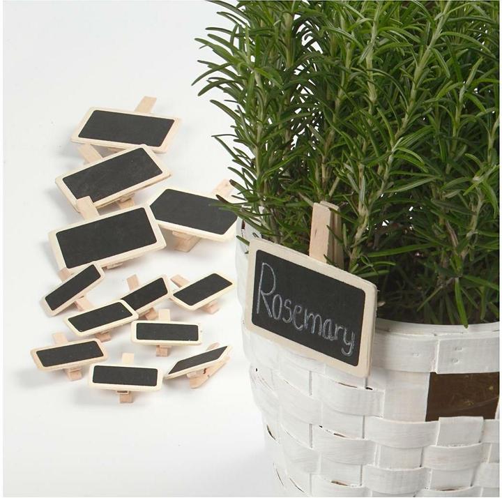 Immagine prodotto Creativ Company Mini lavagna con clip 4 x 2 cm, 100 pezzi (Pianificatore settimanale)