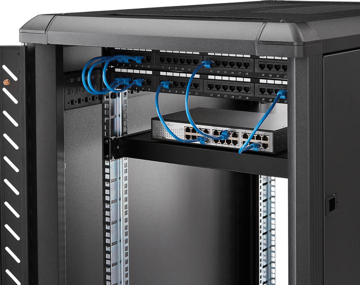 Image du produit StarTech 1 UH étagère réglable pour serveur rack/armoire jusqu'à 80 Kg - étagère pour serveur...