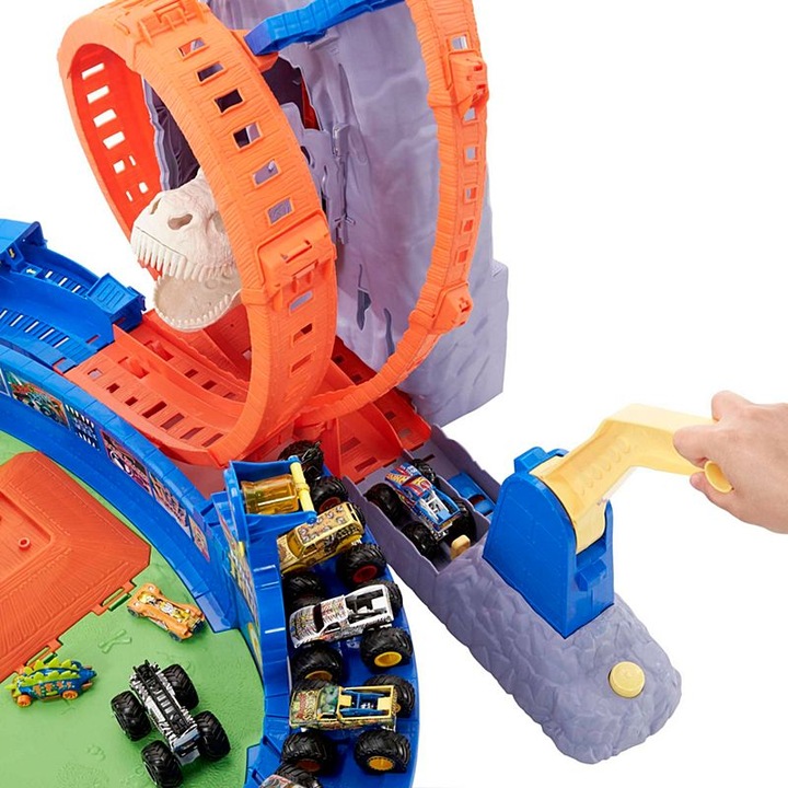 Produktbild Hot Wheels Monster Trucks Vulkan Arena Spielset