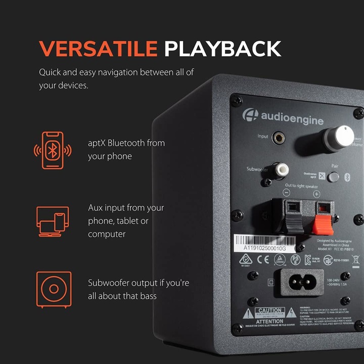 Produktbild Audioengine A1 Heim Music System (1 Paar, 60 W)