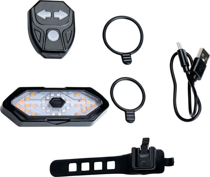 Dunlop Fahrradrücklicht mit Abbiegeschild