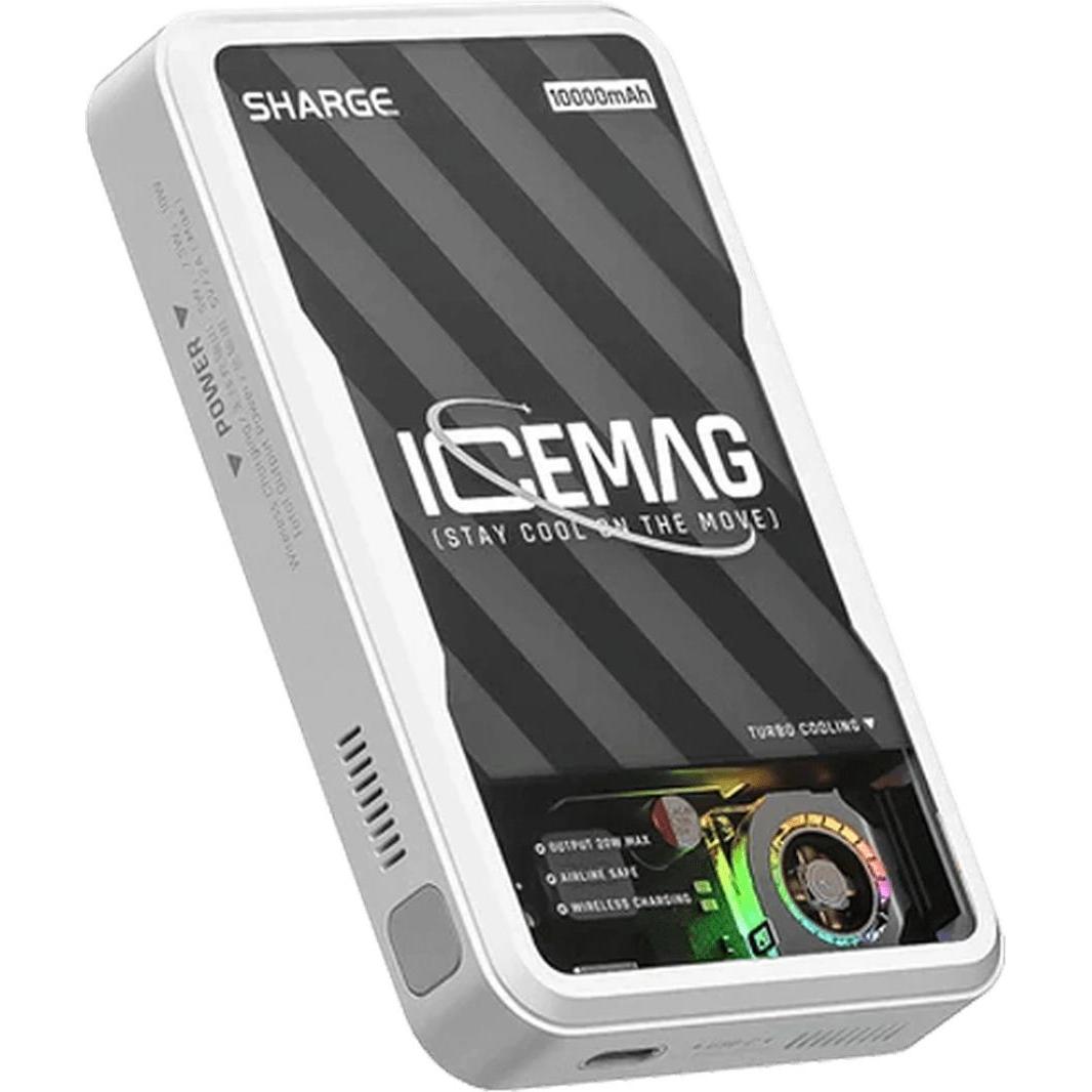 Sharge Icemag (10000 mAh, 20 W, 37 Wh), Powerbank, Weiss