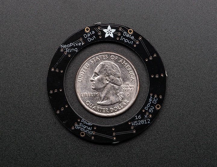 Image du produit Adafruit NeoPixel Ring 16 x WS2812 5050 RGB LED