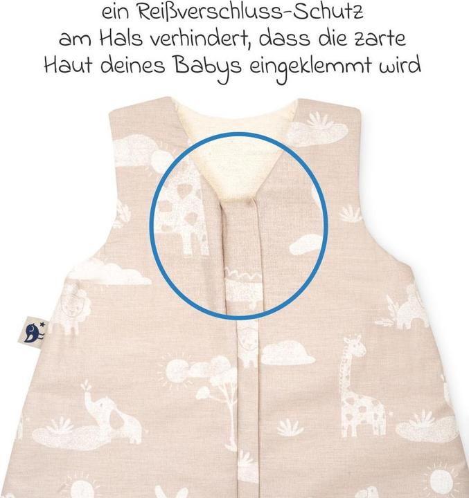 Produktbild Julius Zöllner Baby-Ganzjahresschlafsack Organic Jungle Dream 80 cm (80 cm, 2.5 TOG, Ganzjahr)