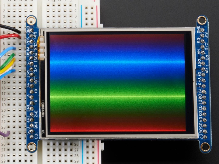 Produktbild Adafruit 2.8" TFT LCD with Touchscreen MicroSD Socket (Diverse)