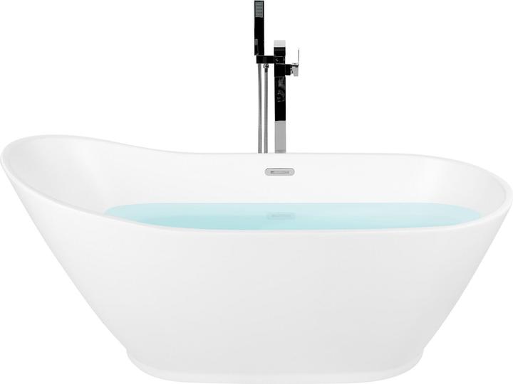 Actual product image Beliani Bath tub free-standing white oval 170 x 75 cm LONDRINA (170 l, 170 cm, 75 cm)