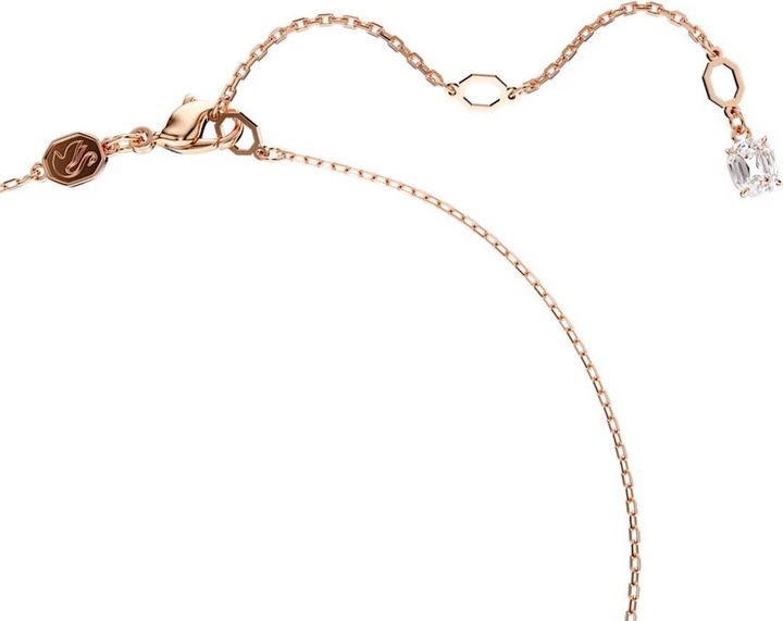 Produktbild Swarovski Hyperbola Halskette Unendlichkeit Weiss Roségold (Swarovski Metall)