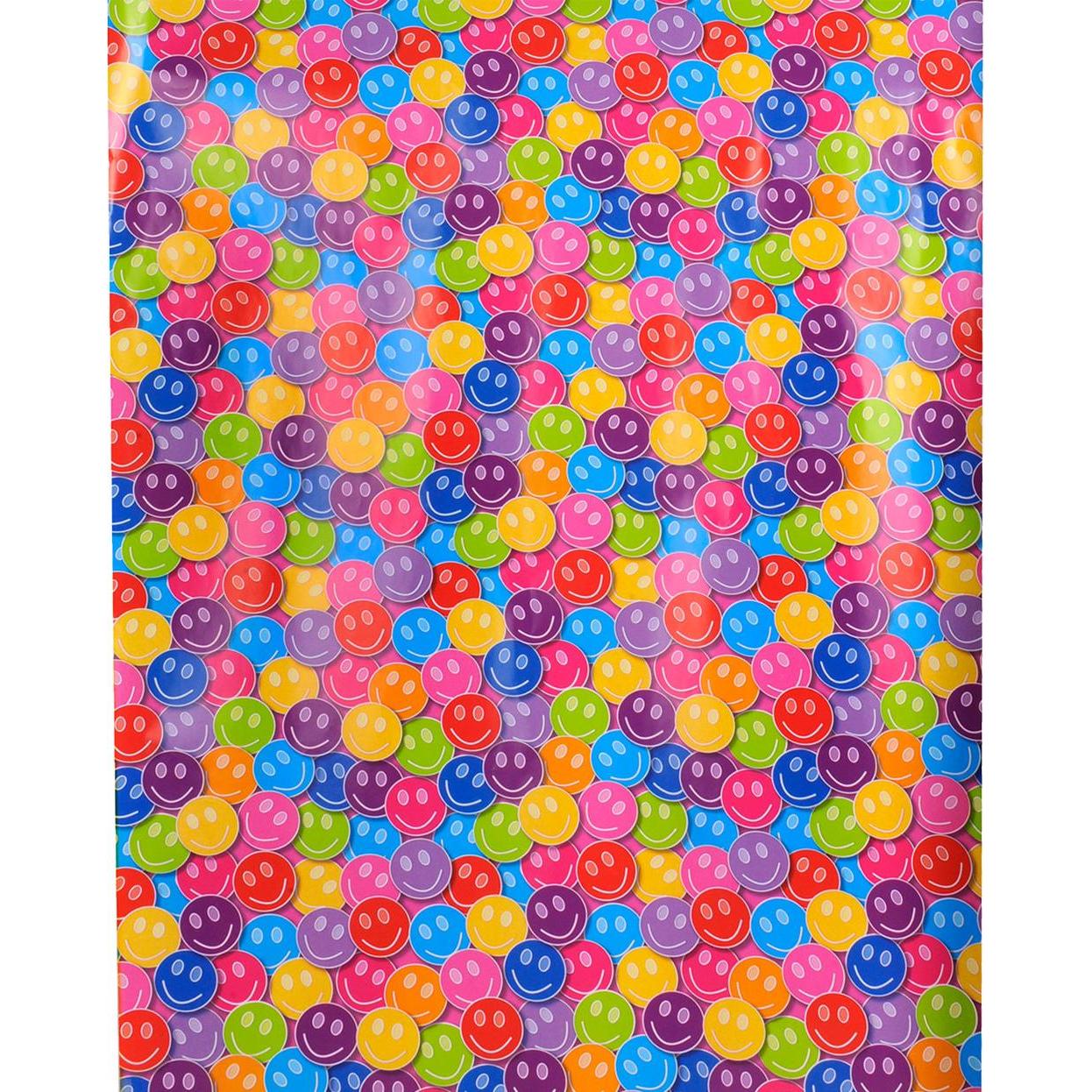 Thumbnail - Rotolux, Geschenkverpackung, Geschenkpapier Smiley, 3 m (Geschenkpapier)