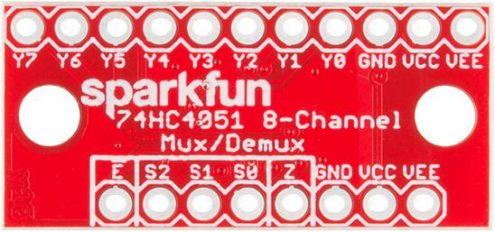 Image du produit SparkFun Multiplexeur Breakout 8 canaux (74HC4051) (Divers)