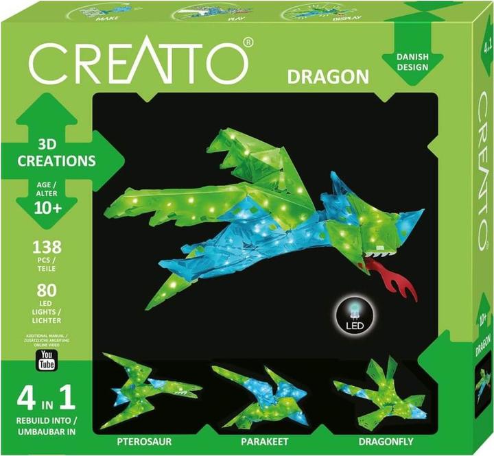 Produktbild Creatto Bastelset Dragon 4 in 1