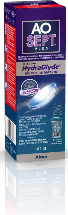 Immagine prodotto AOSept HydraGlyde, soluzione detergente e disinfettante al perossido, 360 ml (Sistema perossido, 360 ml)