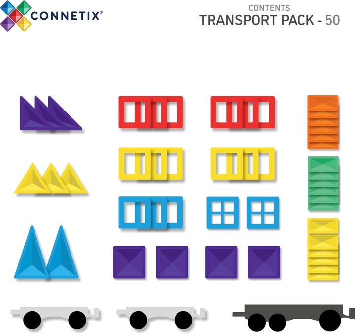 Energielabel Connetix CON-EU-50T - Regenboog transportverpakking 50 stuks
