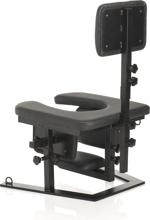 Actual product image Master Series XR Brands Pleasure Throne OralsexStuhl Schwarz