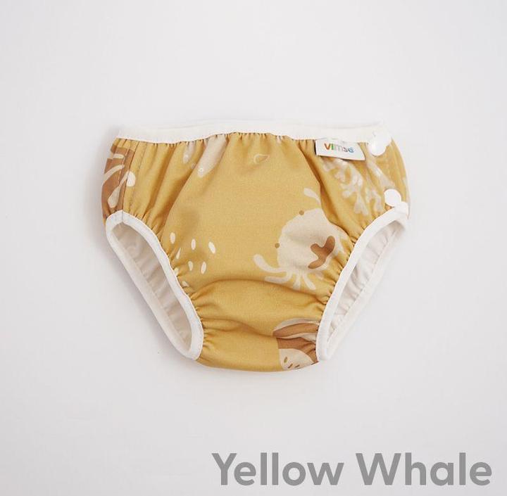 ImseVimse swim diaper M 7-10 Kg - Yellow whale (Size M, Pack, 1 Piece)
