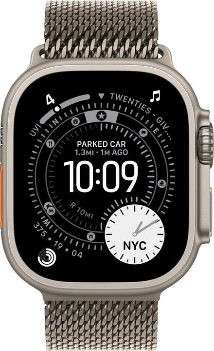 Immagine prodotto Apple Natural Titanium Milanese Loop (49 mm, 95% di titanio riciclato)