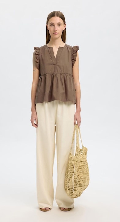 Actual product image Selected Femme Ruched top (36)