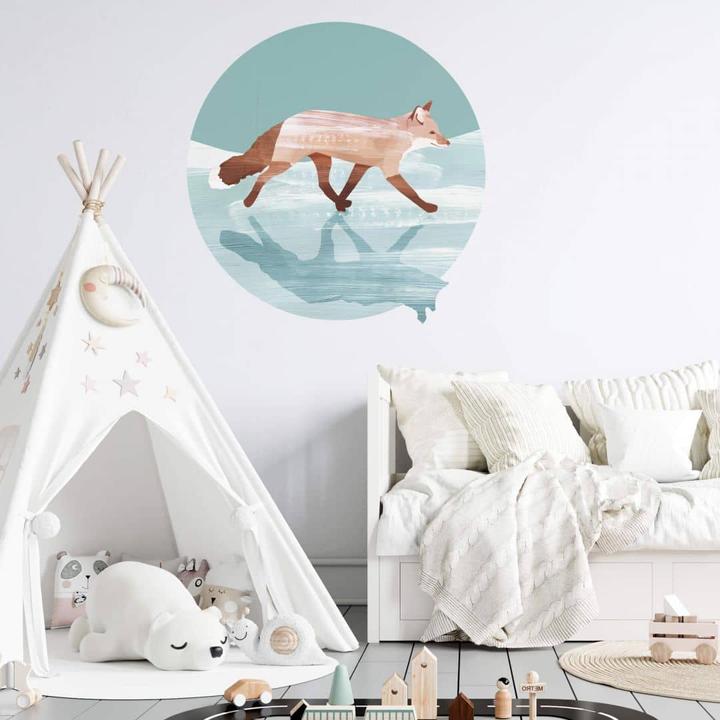 Produktbild Trenddeko Fuchs im Schnee (30 x 30 cm)