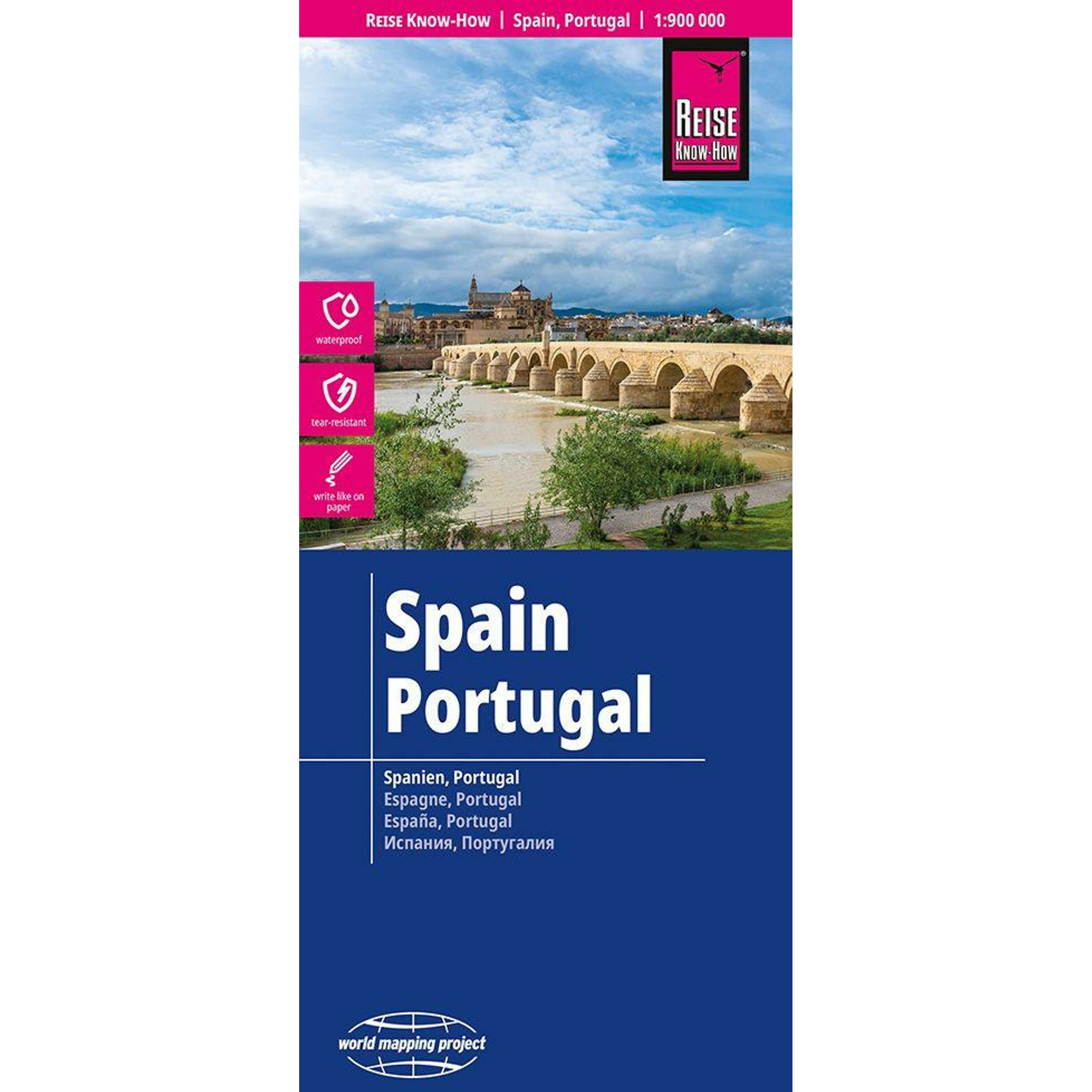 Reise Know-How Landkarte Spanien, Portugal | Spain, Portugal (1:900.000) (65428911)