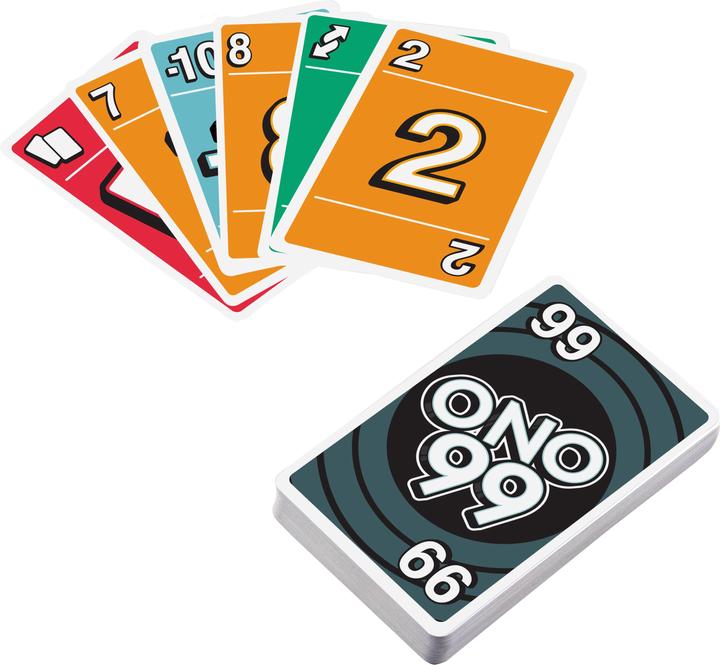 Produktbild Mattel Games O'NO 99 Kartenspiel (Deutsch, Französisch, Italienisch, Englisch)